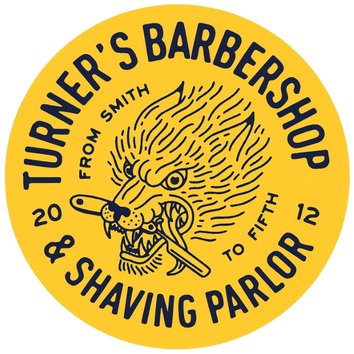 Turner's Barbershop - Shaving Parlor Logo-